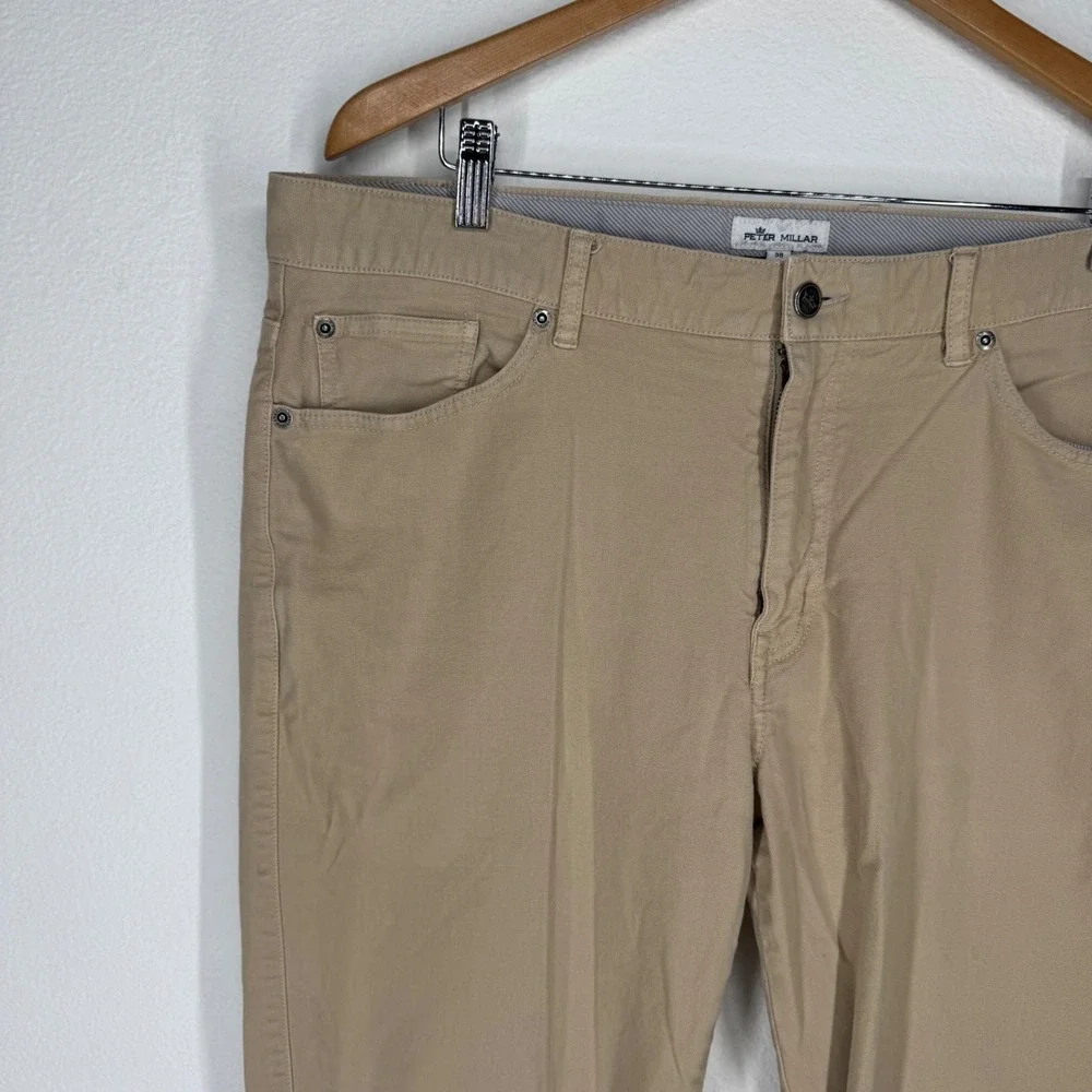 Peter Millar Mens Ultimate Sateen 5‎ Pocket Stretch Pants Size 38 Straight Leg